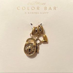 Key to My Heart Charm Set - Bronze